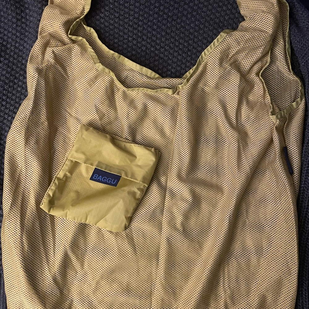BAGGU Green Mesh Tote Bag